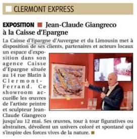 Jean Claude GIANGRECO - ARTICLE DE PRESSE LA MONTAGNE EXPO CE BLATIN 2020.png
