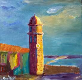 Gilles GIMENEZ - Le réveil en couleurs  de COLLIOURE