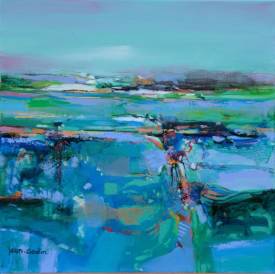 Jean GODIN - 30x30.symphonie blue