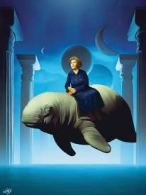 Kiká Gómez Ilian - Old lady on manatee (ether)