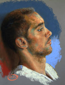 Jean Christophe GONDOUIN - Clément, pastel sec