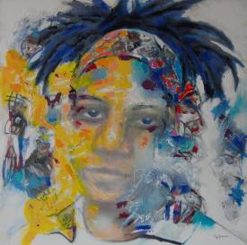 Chantal GOUGEON-MOUSSU - Portrait " Jean-michel Basquiat"