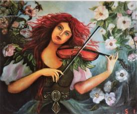 Viviane GUENERON - La violoniste à Fleurs