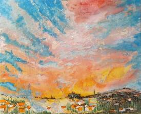 Jean-Philippe GUFFROY - 103/24 Coucher de soleil sur les collines