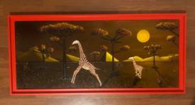 Frank GUILLARD - Girafes et lune rousse ( Jogging Nocturne )