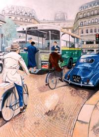 Georges MICHEL dit GYM - Embouteillage en 1950