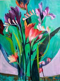 Julia HACKER - Contemporary-floral-stillife-painting-30x40-Julia-Hacker.jpeg
