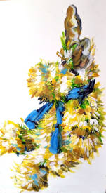 Ruzanna HAKOBYAN - A yellowDeer(Acryl, wood 36x56).jpg