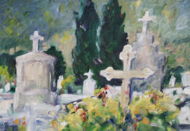 Miriam HARTMANN - 19.456 La croix funéraire de Georges A. de Pogédaieff, cimetière Ménerbes  66 cm.jpg