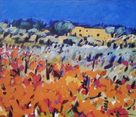 Miriam HARTMANN - 25.01.10 printemps Vaucluse 99 x 115 cm