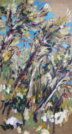 Miriam HARTMANN - 24.941 Chateaunoir, Pins au-dessus Maria 145 x 80cm.jpg