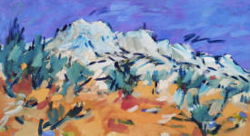 Miriam HARTMANN - 23.842 Sainte-Victoire, Roques Hautes 80 x 145 cm