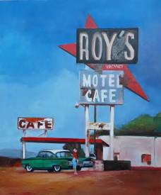 Marie Andrée HEMBERT - Route 66, Halte à Amboy, Californie