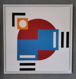 Philippe HENSSENS - Immatricule 4.24.D.2.A acrylique sur toile 60x60 cm Disponible 510€