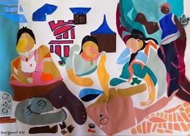 Farid IZEMMOUR - Traces_108"the Womens of algiers in their appartment II"