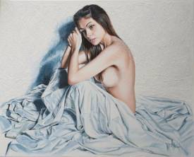Philippe JACQUOT - Femme au drap 2