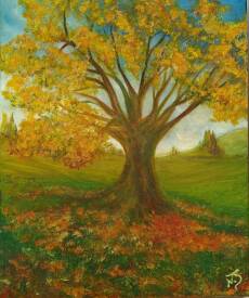 Nathalie JENNE-CHAOS - En automne,la nature nous donne le soleil que le ciel couvre