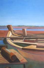 Jean Calmon - JICAL - N° 315 Etrave de pinasse La Teste, 81 X 54, 2017.JPG
