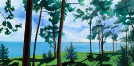 Jean Calmon - JICAL - N° 385  Arcachon Vue d'en face, 100 X 50, 2020.jpg