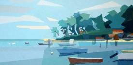 Jean Calmon - JICAL - N° 212  La Pointe aux Chevaux, 100 X 50, 2012.JPG