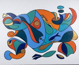Dominique JOYEUX - BERCER LA VIE-Huile Toile 80-100.jpg