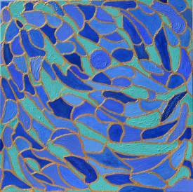 Dominique JOYEUX - Ballet aquatique-Huile et acrylique 70-70.jpg