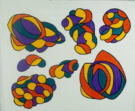 Dominique JOYEUX - LA VIE COMMENCE Acryl sur toile 50-60-2022.jpeg