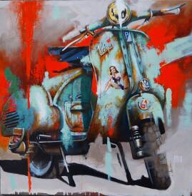 Sylvie JULKOWSKI-EGARD - PETITE VESPA VERTE