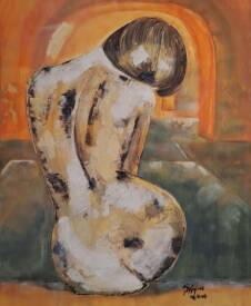 Serge Keyeux - KEY.S - LA PAUSE 100x80 huile sur toile année 2004.jpg