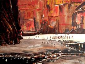 Serge Keyeux - KEY.S - ENNEDI II 89x116 huile sur toile année 2003 .jpg