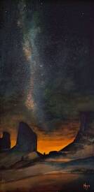 Serge Keyeux - KEY.S - LES ROCHERS 120x60 Acrylique sur toile 3D année 2024.jpg