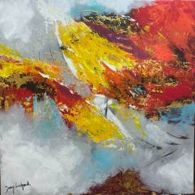 Dany LACHAUD - 869 composition fuite 100x100 N°869.JPG