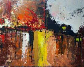 Dany LACHAUD - 848 Lueur verte 92 x73 N°848.JPG