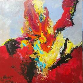 Dany LACHAUD - 884 Gitane100x100 acrylique n° 884.JPG