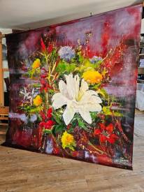 Chantal LALLEMAND - LiLY FLOWER 205X212.