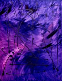 Chantal LALLEMAND - Violet song. 116x89
