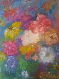 Sandra LAND - Roses figées dans le givre du temps...