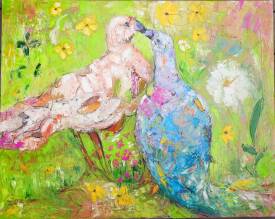 Sandra LAND - Pigeons survole Paris