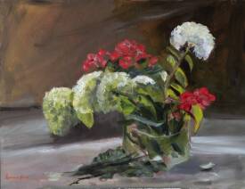 Antoine LANOS HIRT - Fleurs-65x50