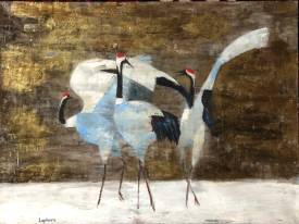 Martine LAPIERRE - T 230 grues japonaises_1807.jpeg