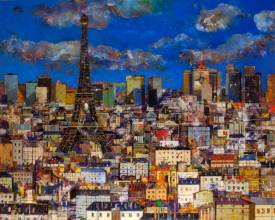 Jean François LARRIEU - les toits de Paris 162cmx130cm 2008.jpg