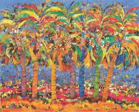 Jean François LARRIEU - palm trees 162cmx130cm 2016.jpg