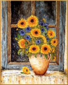 Monique LAVILLE - TOURNESOLS ET CHARDONS   65 x 54   2025.jpg