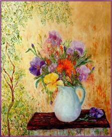 Monique LAVILLE - BOUQUET D'IRIS   73 x 60   2025.jpg