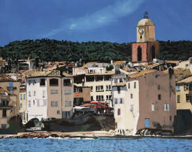 Franck LE BOULICAUT - 2021-Franck Le Boulicaut - Saint-Tropez - Huile sur toile - 92x73cm - Mars 2021.jpg