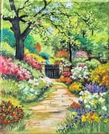 Violette LE GALLOU - PRINTEMPS AU JARDIN