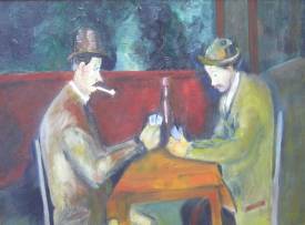 Elena LE GOUPIL - Les joueurs de carte de Cézanne.jpg