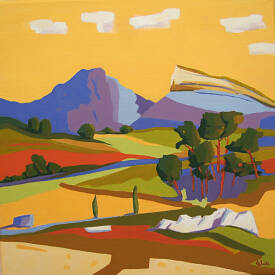 Jean Noël LE JUNTER - Le Pic saint-Loup et l'Hortus-huile-Le Junter.jpg