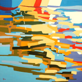 Jean Noël LE JUNTER - reflets dans le port  2024-huile-Le Junter light .jpg