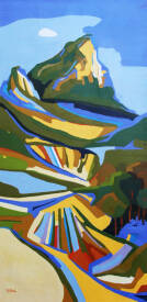 Jean Noël LE JUNTER - Le Pic Saint-Loup -huile 120x60-Le Junter.jpg